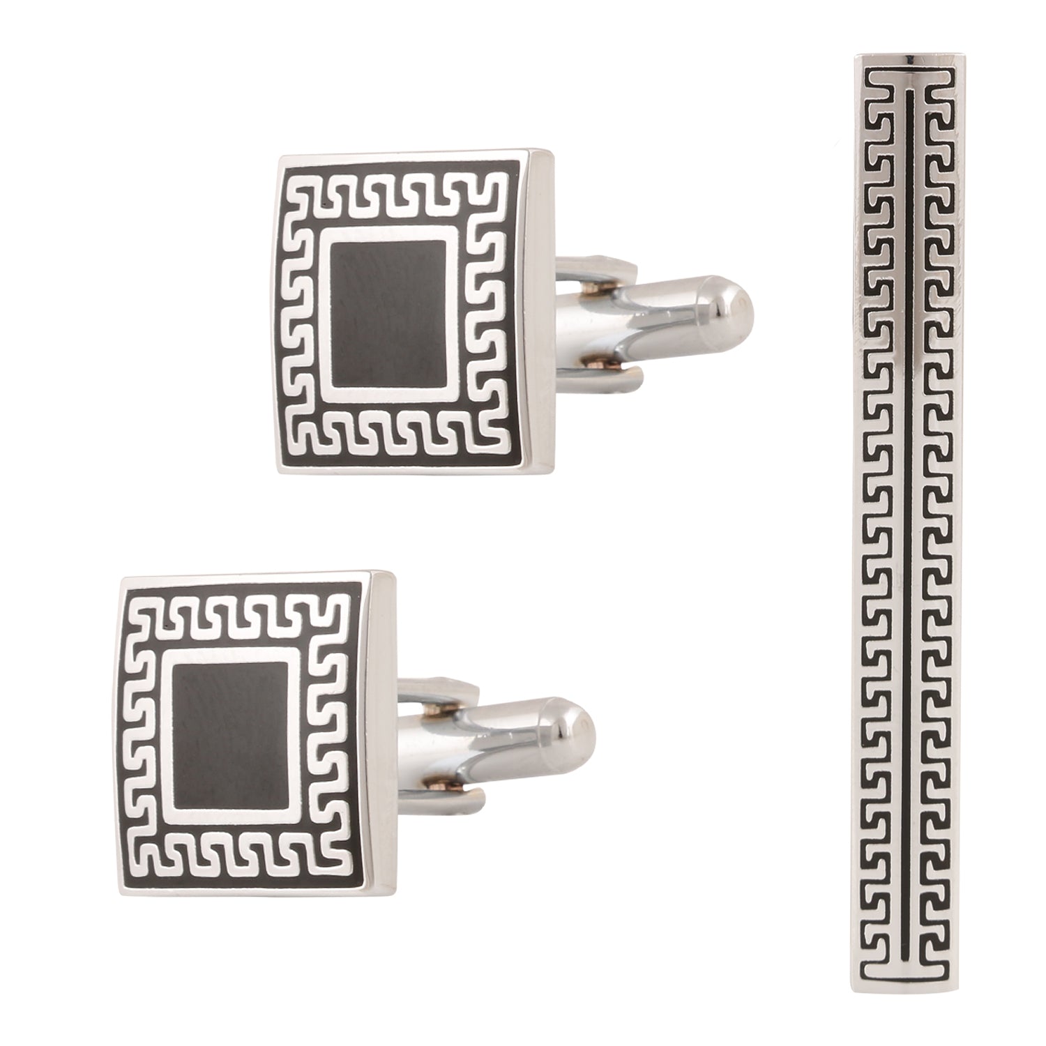 Cufflinks Tie Pins Set