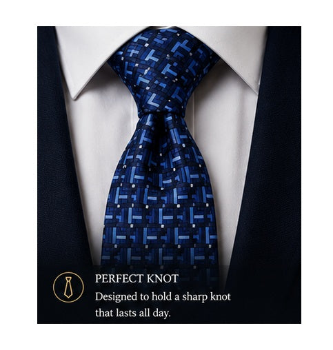 TRIPIN Ties for Men - Sky blue Jacquard Fabric Neckties for Party and Wedding - Elevate Your Style with Classic and Elegant Neck Ties 2172