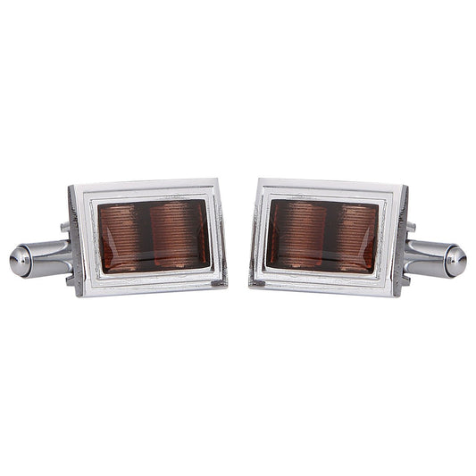 Tripin Metal Cufflinks Set for Men in A Gift Box