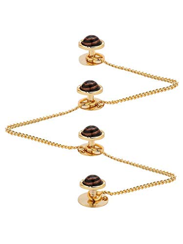 TRIPIN Brass Kurta Buttons with Whirl Effect Stone and Chain TNSPKURTA1991