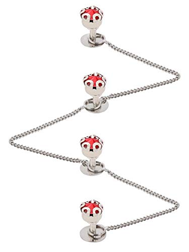 TRIPIN Brass Kurta Buttons with Diamond Crystal and Chain TSSPKURTA1914