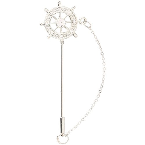 TRIPIN White LAPEL PIN FOR MEN SUITS IN A GIFT BOX