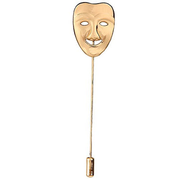 TRIPIN Golden MASK Lapel PIN Brooch for Men Women in A Gift Box TNCP1264