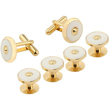 TRIPIN Kurta Button Cufflinks Tuxedo Set for Men Women Kids in A Gift Box TNHOGOLD1573