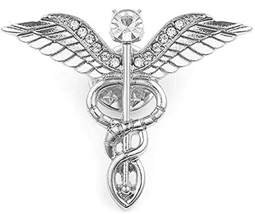 TRIPIN Lapel PIN with Doctor Symbol for Men Women Boys Girls in A Gift Box 2066 (SILVER PREMIUM)