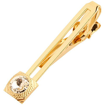 TRIPIN Golden TIEPIN Clip TACK TIE PIN for Men with A Crystal Diamond for Men in A Gift Box TNCPTIEPIN1539