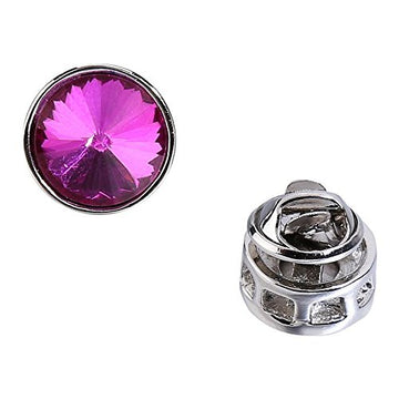 TRIPIN TIE TACK PIN for Men Silver Blue Colour Diamond Crystals Elements for Office Corporate Party French Cuff Shirts Shirt Suit Blazer in A Gift Box TSCPSIL1741