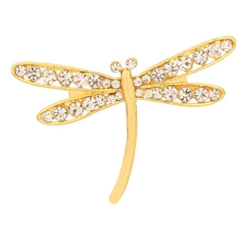 TRIPIN Golden Classic Design Lapel PIN Collar in BROOCHES BROACHES with Diamond Crystal for Men Women Kids for Office Corporate Party Shirts Shirt Suit Blazer Sherwani in A Gift Box TMNXCPGOLD1518
