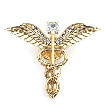 TRIPIN Lapel PIN with Doctor Symbol for Men Women Boys Girls in A Gift Box (Lapel PIN) (Golden Pack of 2)