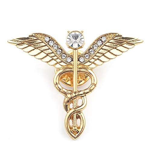 TRIPIN Lapel PIN with Doctor Symbol for Men Women Boys Girls in A Gift Box 2033 (GOLDEN PREMIUM)