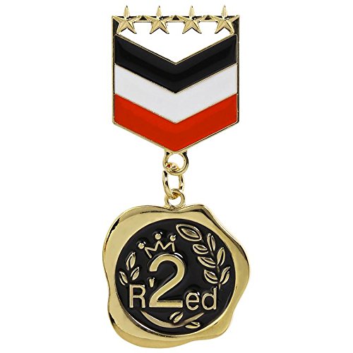 Tripin Classic Medal Shape brooches broaches Lapel pin for Men Boys Girls for Office Corporate Party French Cuff Shirts Shirt Suit Blazer in a Gift Box TSCPGOLD1764