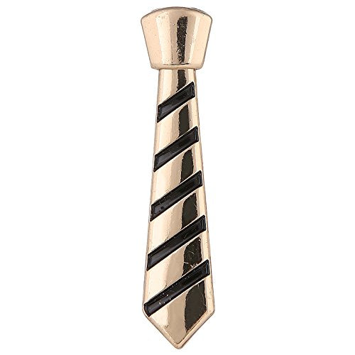 TRIPIN Broach for Men Women TIE Shape Lapel PIN ON Suits Shirts Coat BROOCHES Blazers Formal Sherwani Saree Silver Party in A Gift Box TNCP1079