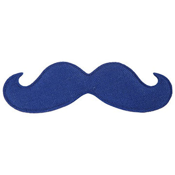 TRIPIN Blue Mooch Moustache Cloth Material Lapel PIN Brooch for Men in A Gift Box TNCP1202