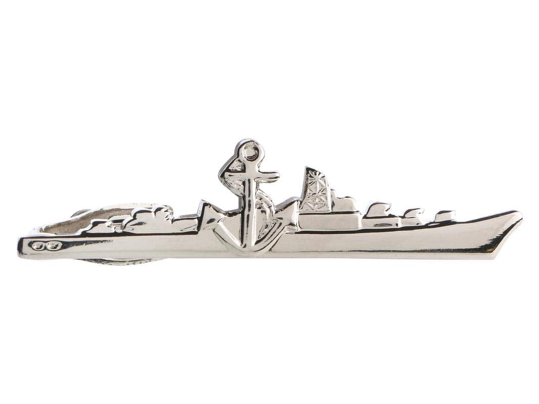 TRIPIN Silver Ship Shape TIE PIN for Men in A Gift Box TSHOTIEPINSIL2021