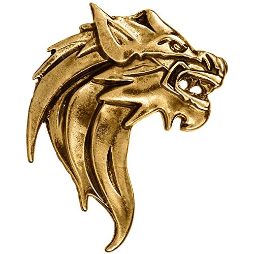 TRIPIN Golden Classic Lion Design Lapel PIN Brooch for Men Women for Office Corporate Party French Cuff Shirts Shirt Suit Blazer