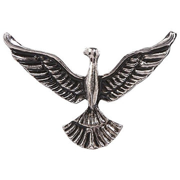 TRIPIN Silver Brass Bird Shape Brooche Lapel Pin for Men