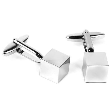 TRIPIN Cufflinks for Men Silver with Mirror Finish for Office Corporate Party French Cuff Shirts Shirt Suit Blazer in A Gift Box TSASPSIL1293