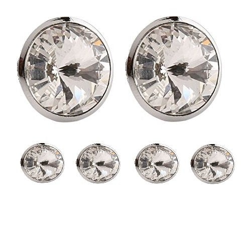 TRIPIN Kurta Button Cufflinks Tuxedo Set with Diamond Crystal Elements for Men Women Kids in A Gift Box TNHOSIL1582