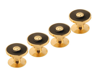 TRIPIN Brass Black Golden Kurta Buttons - Elegant and Versatile Buttons for Men and Women's Ethnic Wear - Enhance Your Kurta Collection with Stylish Accessories