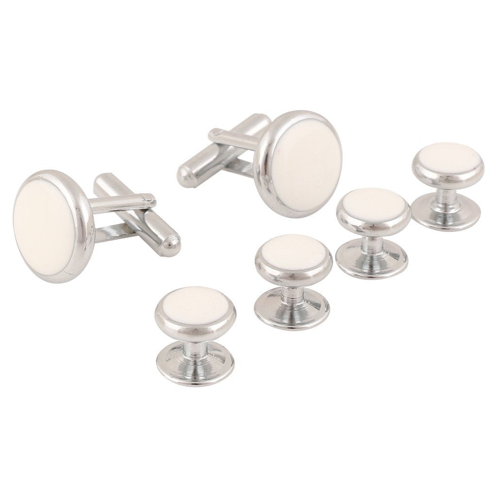 TRIPIN Kurta Button Cufflinks Tuxedo Set with Diamond Crystal for Men Women Kids in A Gift Box TNBPZKURTACUFFSETSIL607