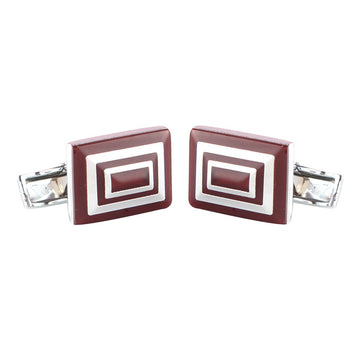 TRIPIN Cufflinks for Men Silver RED and White Colour for Office Corporate Party French Cuff Shirts Shirt Suit Blazer in A Gift Box TSANZSIL325