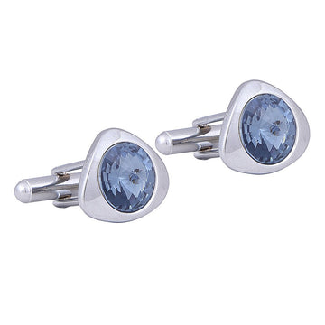 TRIPIN SILVER CUFFLINKS WITH ELEMENTS FOR MEN IN A GIFT BOX 1145