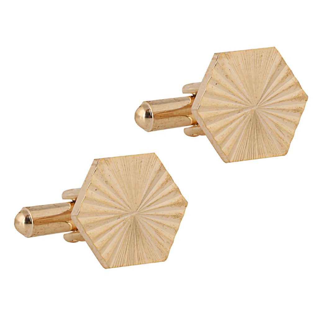TRIPIN Cufflinks for Men Golden Gold with SELF Design and Diamond Crystals for Office Corporate Party French Cuff Shirts Shirt Suit Blazer in A Gift Box TNSPGOLD397