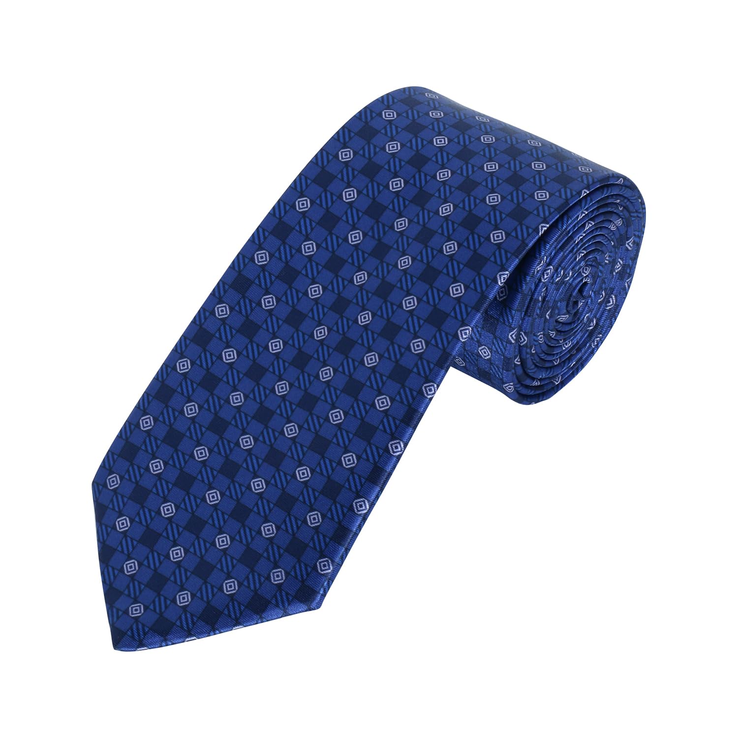 TRIPIN Ties for Men - Navy Blue Jacquard Fabric Neckties for Party and Wedding - Elevate Your Style with Classic and Elegant Neck Ties 2176