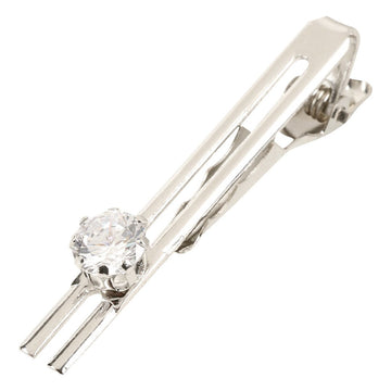 TRIPIN Silver TIE PIN Clip TACK TIEPIN for Men with SWARVOSKI Diamond Crystal TSPZSILTIEPIN454