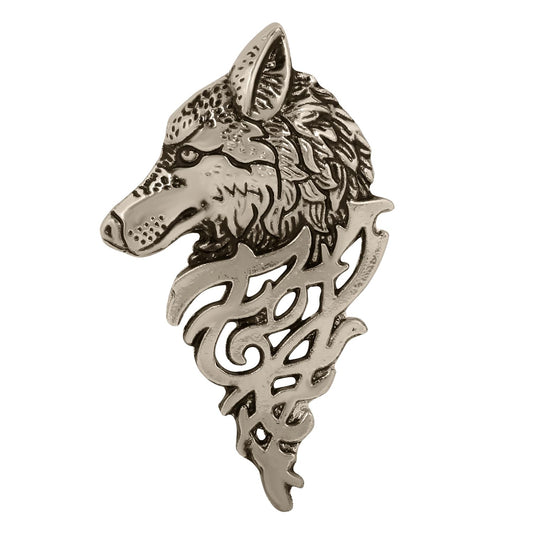 TRIPIN Golden Classic WOLF Design Lapel PIN Brooch for Men Women for Office Corporate Party French Cuff Shirts Shirt Suit Blazer IN A GIFT BOX