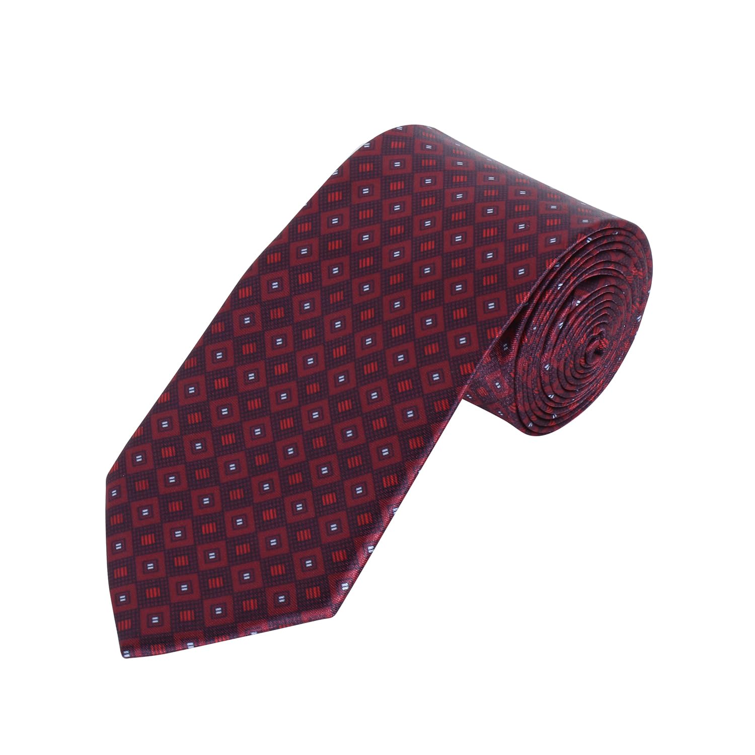 TRIPIN Ties for Men - Light Maroon Jacquard Fabric Neckties for Party and Wedding - Elevate Your Style with Classic and Elegant Neck Ties 2185