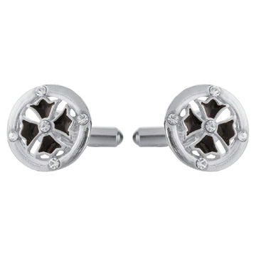Tripin Brass Silver Cufflinks with Amazing Design for Men for Office Corporate Party French Cuff Shirts Shirt Suit Blazer in A Gift Box TJHOSIL1905