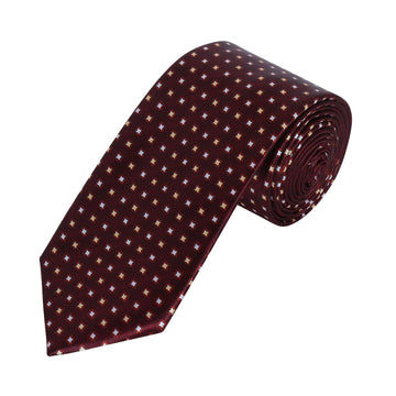 TRIPIN Ties for Men - Dark Maroon Jacquard Fabric Neckties for Party and Wedding - Elevate Your Style with Classic and Elegant Neck Ties 2183