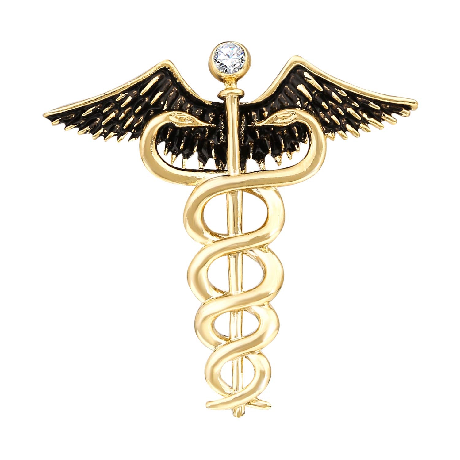 TRIPIN Lapel PIN with Doctor Symbol for Men Women Boys Girls in A Gift Box TSHOGOLD2024 (GOLDEN)