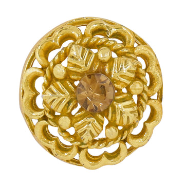 TRIPIN Antique Alloy Round Button for Coat Blazer Suit, Sherwani and Indian Dresses Sports Coat Uniform Jacket Beautiful Ethnic Classy Design (Pcs - 6) (LT .Yellow)