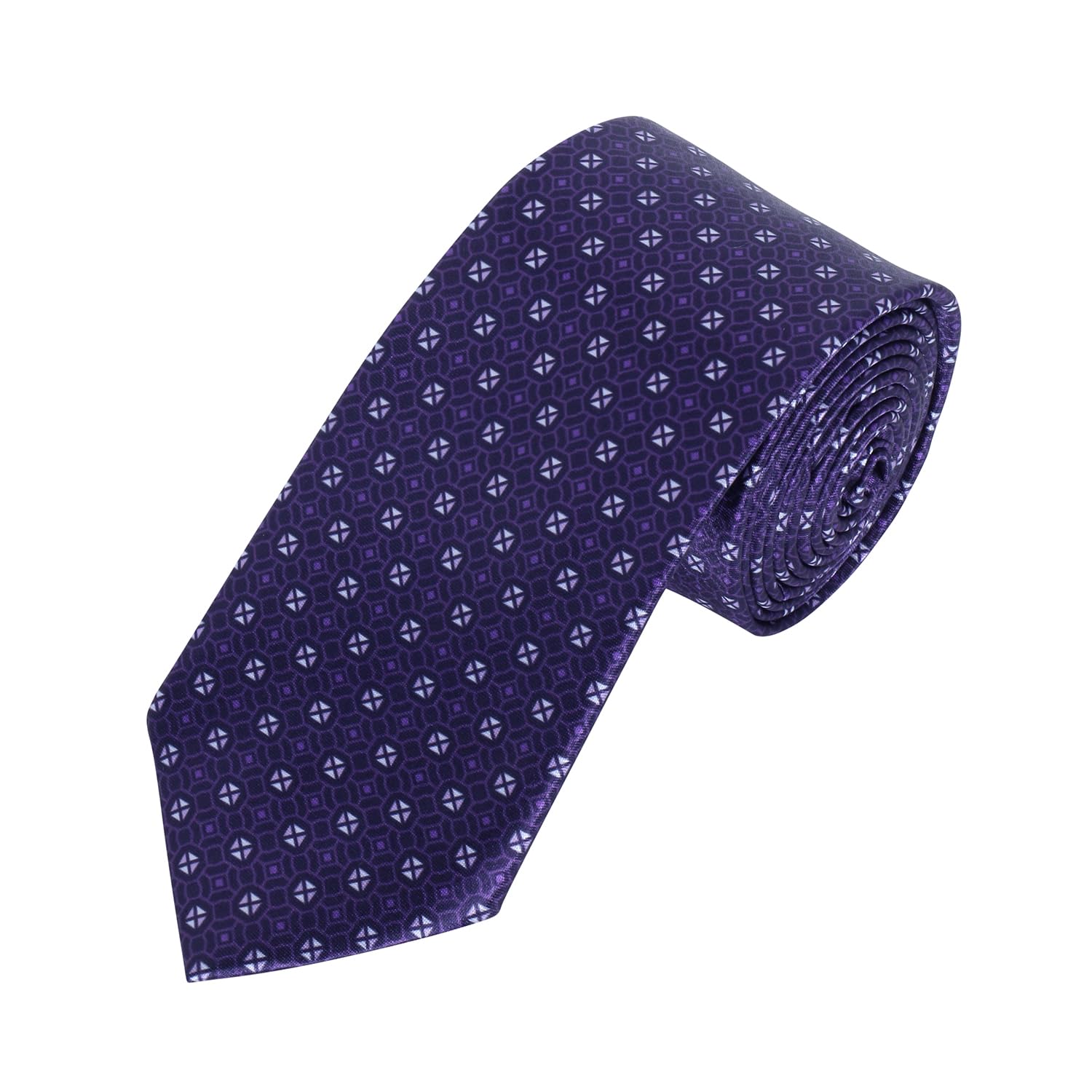 TRIPIN Ties for Men - Purple Jacquard Fabric Neckties for Party and Wedding - Elevate Your Style with Classic and Elegant Neck Ties 2167