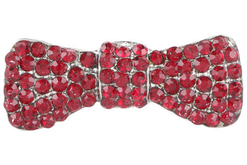 TRIPIN Men's Red Crystal Brooch with Chain