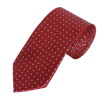 TRIPIN Ties for Men - Red Jacquard Fabric Neckties for Party and Wedding - Elevate Your Style with Classic and Elegant Neck Ties -2171