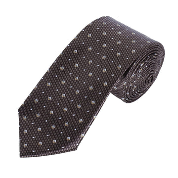 TRIPIN Ties for Men - Brown Jacquard Fabric Neckties for Party and Wedding - Elevate Your Style with Classic and Elegant Neck Ties - 2170