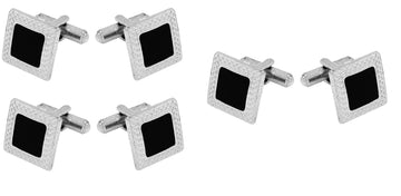 TRIPIN Metal Cufflinks Combo Set of 3 for Men