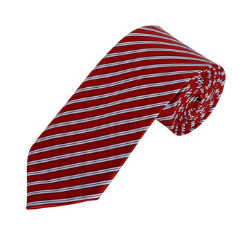 TRIPIN Ties for Men - Red and White Jacquard Fabric Neckties for Party and Wedding - Elevate Your Style with Classic and Elegant Neck Ties 2173