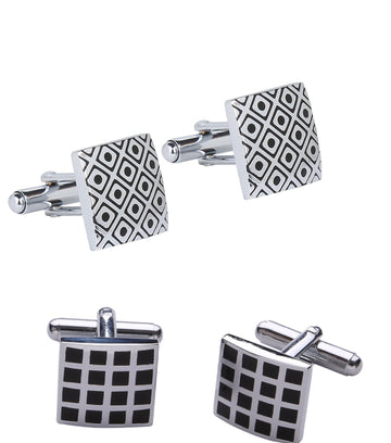 TRIPIN Brass Cufflinks Combo Set of 2 for Men 83.93